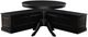 Linon Norah 2-Piece Black Nook Dining Set-0