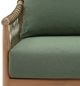 Dovetail Furniture Tahoe Green/Natural Fabric/Wooden Sofa Chair-5