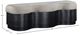 Meridian Furniture Savoy Beige/Black Upholstered Bench-3
