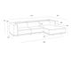 Sunpan - Beau Sofa Chaise-4