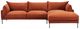 Moe's Home Collection Jamara 2-Piece Burnt Auburn Right-Arm Facing Sectional and Chaise-1
