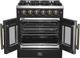 FORNO® Galiano Series Alta Qualita 30" Black Pro Style Gas Range -3