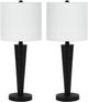 Monarch Specialties Inc. Set Of 2 24"H Black Metal Table Lamps-0