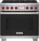 Wolf® 36" Black Pro Style Dual Fuel Range-2