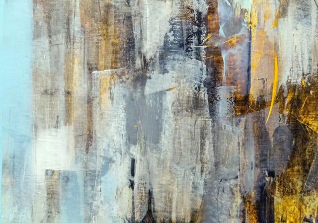 Classy Art Gallery Wrapped Giclee on Canvas Knife Texture Wall Art-0