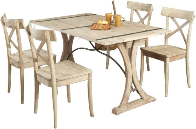 Elements International Callista 5-Piece Beach Folding Dining Set-0