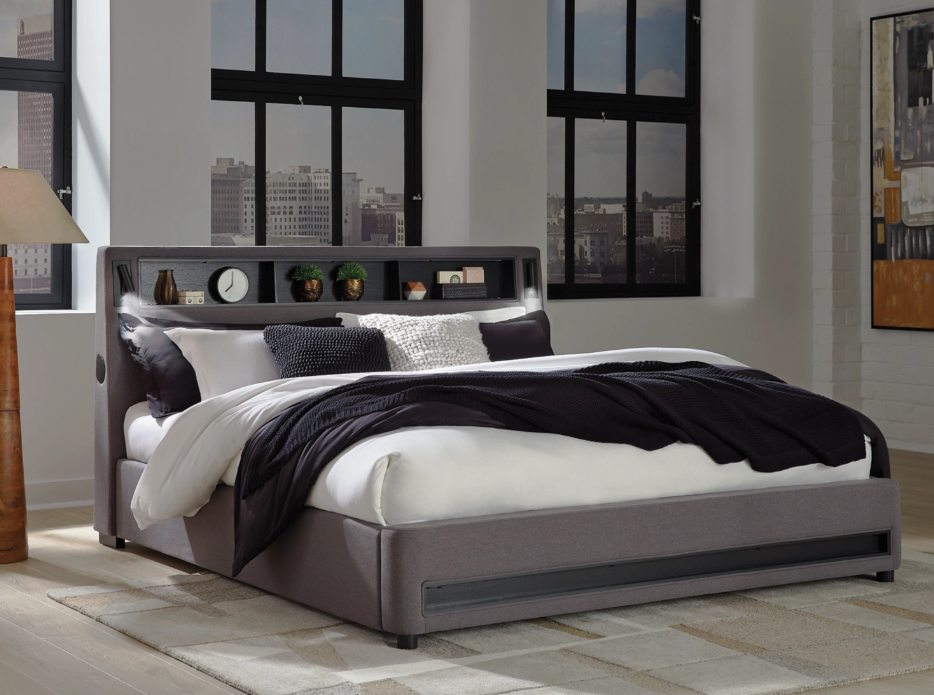 Signature Design By Ashley Verishaw Upholstered Panel Bed - Thumbnail 5