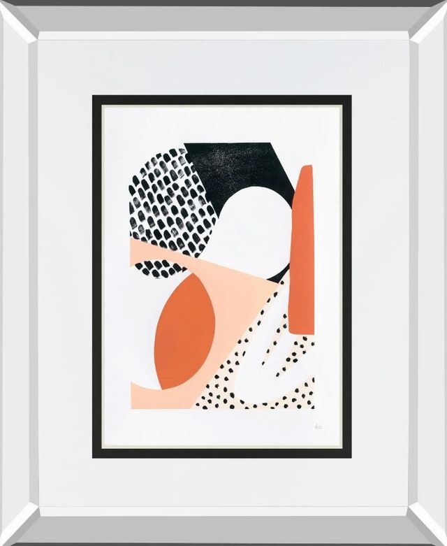 Classy Art Luminous Tumble I By Laura Marshall Mirror Framed Wall Art-1