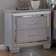 Furniture of America® Bellanova Silver Nightstand-1