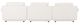 Moe's Home Collection Rosello Lounge 4-Piece White Left-Arm Facing Modular Sectional and Ottoman-4