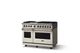 Viking® 5 Series 48" Pure White Pro Style Dual Fuel (LP) Range with Polished Chrome Trim-2