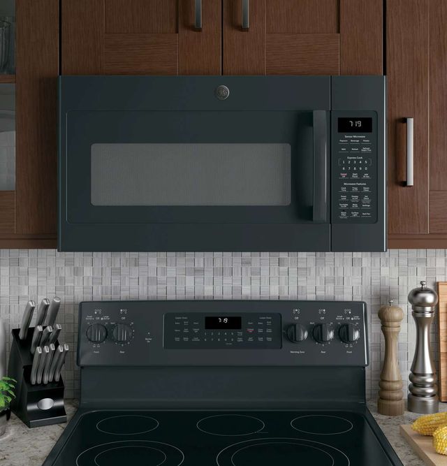 Scratch N' Dent GE® Series 1.9 Cu. Ft. Black Over The Range Microwave-2
