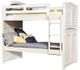 American Woodcrafters 6510 Cottage Traditions Clean White Complete 3/3 Over 3/3 Bunkbed-0