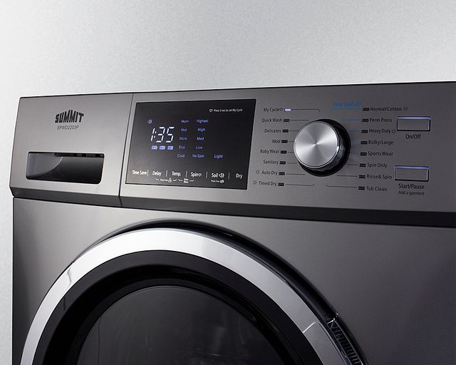 Summit® 2.7 Cu. Ft. Platinum Front Load Washer/Dryer Combo-4