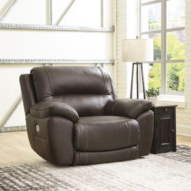 Signature Design by Ashley® Dunleith Chocolate Zero Wall Power Recliner with Power Headrest-9