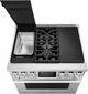 SKS 36" Stainless Steel Pro Style Dual Fuel Range-3