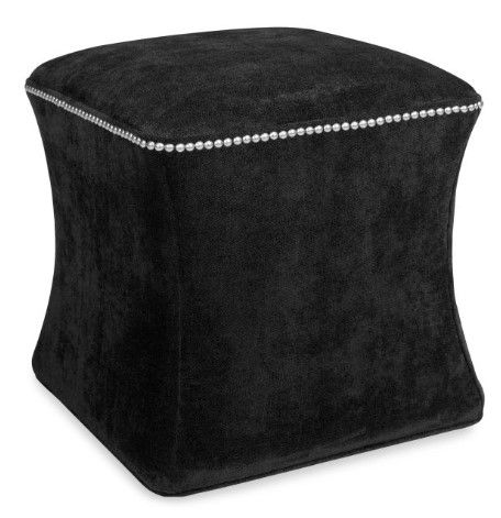 Parker Southern Hourglass Aristocrat Black Ottoman-0