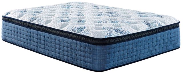 Sierra Sleep® by Ashley® Mt Dana 2-Piece Hybrid Euro Top and Better than a Boxspring Foundation Queen Mattress Set-1