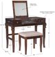 Linon Angela 2-Piece Walnut Vanity Set-3