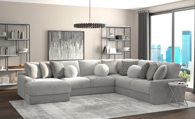 Jackson Furniture Canyon 4-Piece Gray/Platinum/Zinc Left-Arm Facing Sectional-1