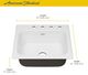 American Standard Quince Brilliant White 25" 4-Hole Drop-In Single-Bowl Kitchen Sink-2