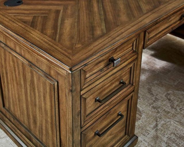Martin Furniture Porter Natural Double Pedestal Desk-3