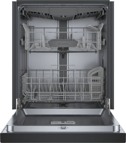 Bosch® 300 Series 24" Black Front Control Built-In Dishwasher-1