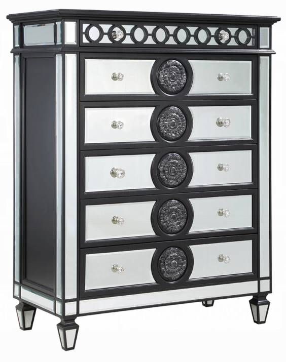 ACME Furniture Varian II Black/Silver Chest-0