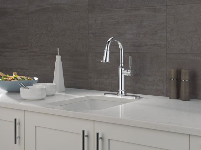 Delta Renaldi® Lumicoat® Chrome Single Handle Bar/Prep Faucet-1