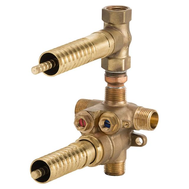 DXV 2-Handle Thermostatic Rough Valve with Volume Control-2