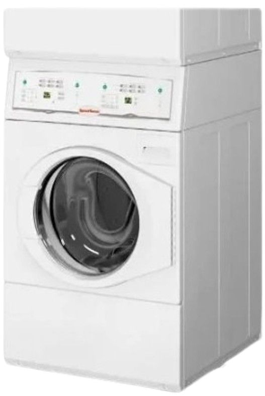 Speed Queen® Commercial 3.42 Cu. Ft. Washer, 7.0 Cu. Ft. Dryer White Stack Laundry-0