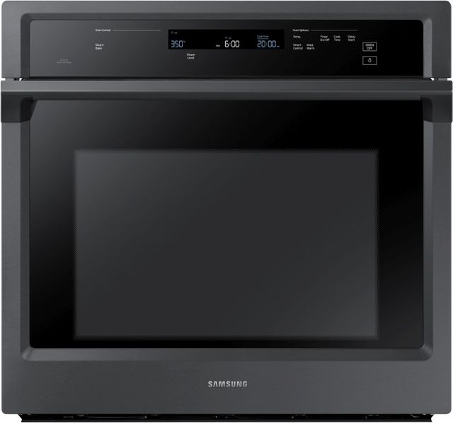 Samsung 30" Fingerprint Resistant Black Stainless Steel Electric Built In Single Wall Oven-0