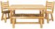 Best Craft Furniture W26 White Cedar Rectangular Dining Table-1