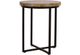 Jofran Inc. Ames Natural Round End Table with Black Base-3