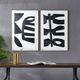 Renwil® Rockwell Set of 2 Black and White Paintings-1