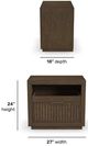 Flexsteel® Athens Chocolate Brown Open Nightstand-2