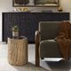 Uttermost® Arco Petrified Wood Accent Table with Warm White Base-1