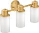 Moen® Iso™ Brushed Gold Three Globe Bath Light-0