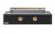 Caliber™ Rockwell Social 48" Matte Black Built-In Natural Gas Outdoor Griddle with Gold Hardware-0