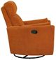 Homelegance® Desso Orange Swivel Glider Manual Reclining Chair-3