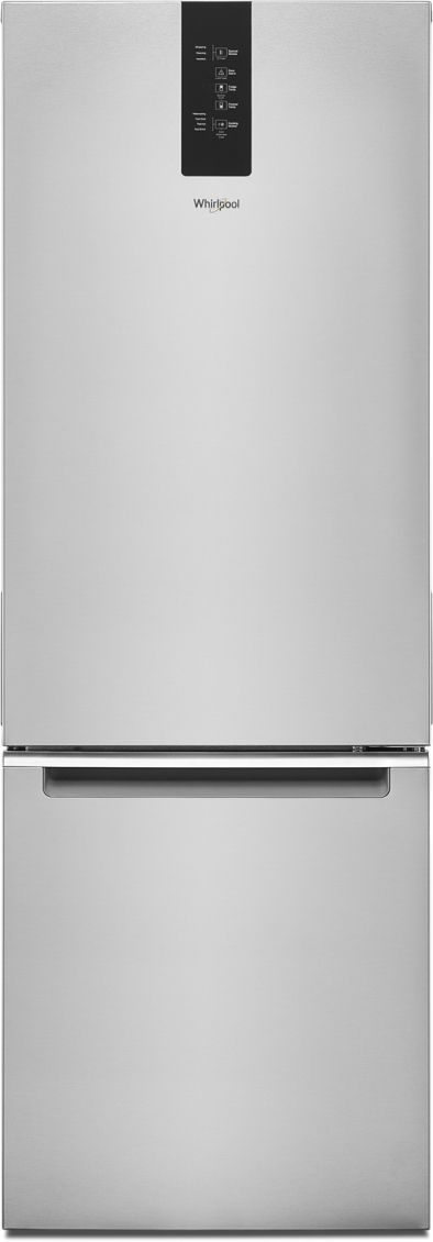 Whirlpool® 24" 12.9 Cu. Ft. Fingerprint-Resistant Stainless Bottom Freezer Refrigerator-0