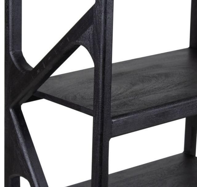 Porter International Designs Canberra Black Small Bookcase-4