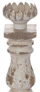 A & B Home Bellamy Antique White Candle Holder-1