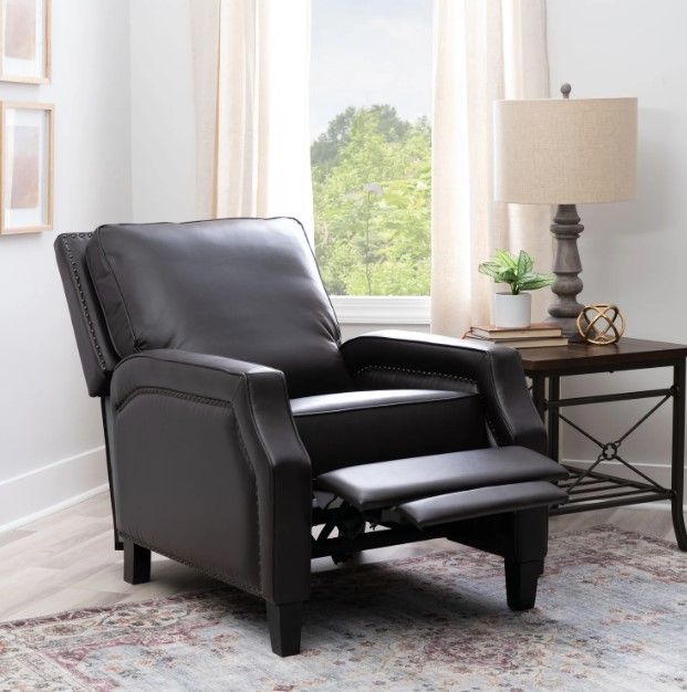 Powell® Portico Chocolate Manual Recliner-3