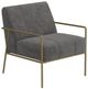 International Furniture Direct Aragon Gray/Gold Arm Chair-0