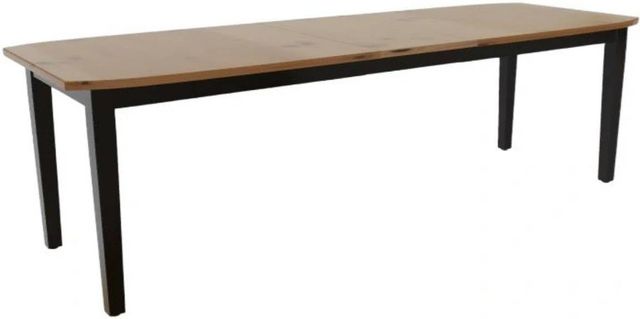 Mavin Customizable 84" Boat Extendable Dining Table with 18" Leaf-0