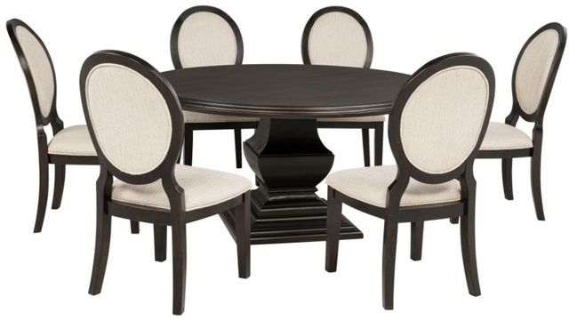 Coaster® Twyla 7-Piece Cream/Dark Cocoa Dining Set-0