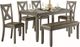 Mazin Furniture Holders 6-Piece Grey Dinette Set-1