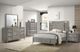 Bernards Aries Gray King Panel Bed-1
