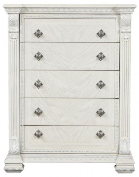 Furniture of America® Promenade Wire Brushed White Chest-2